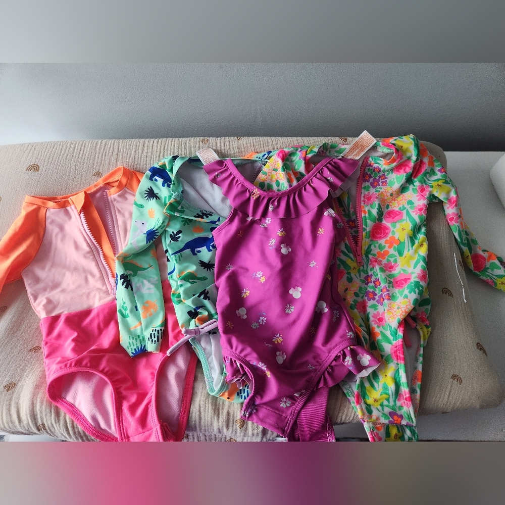 Four 2t bathing suit bundle
